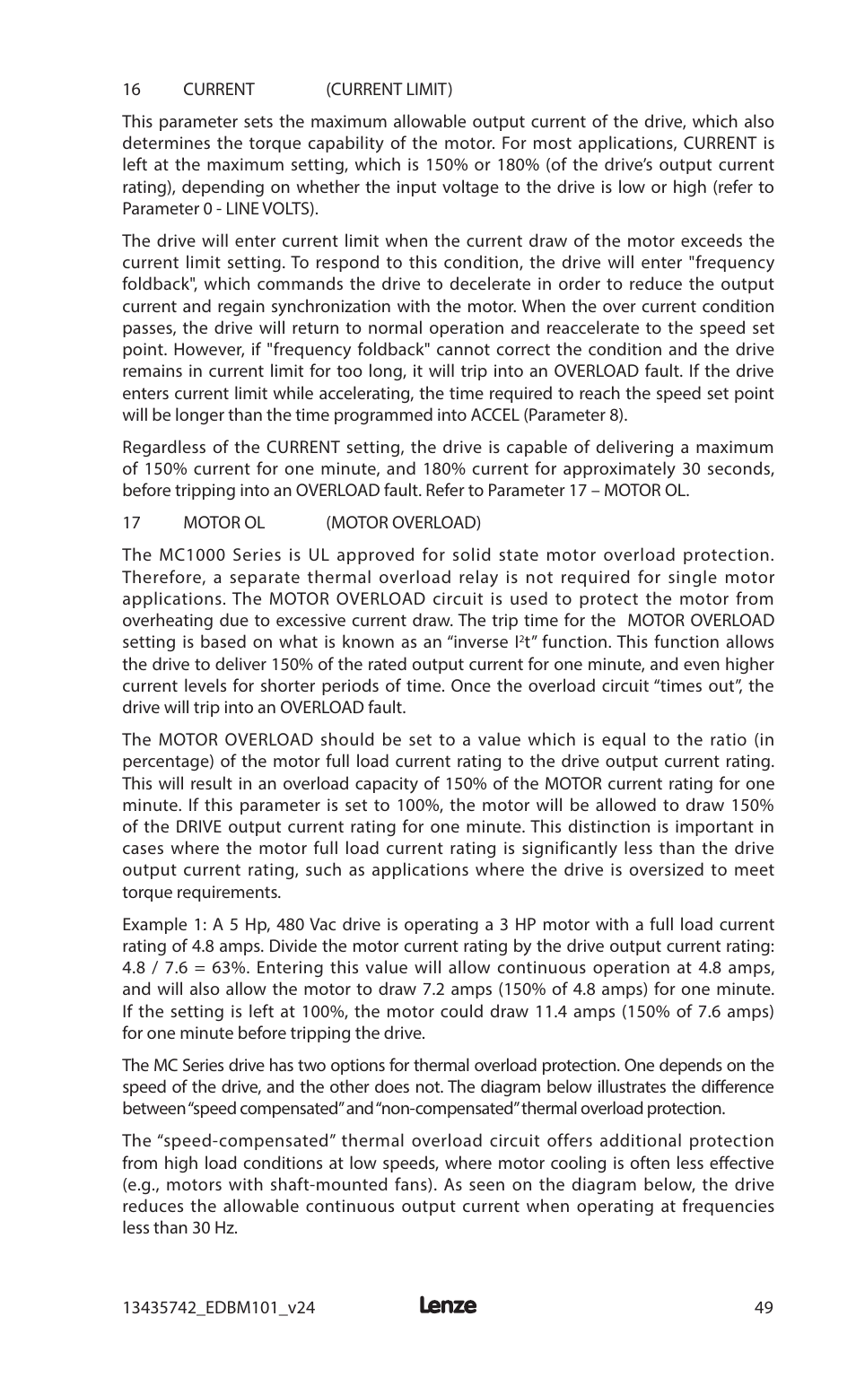 Lenze MC1000 Series User Manual | Page 53 / 84