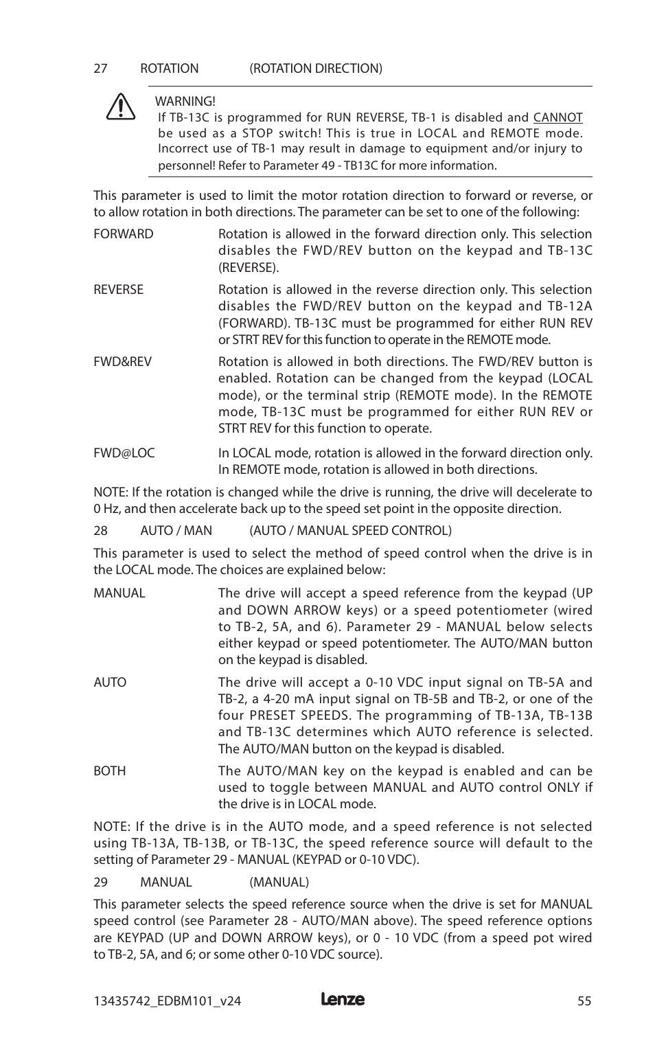 Lenze MC1000 Series User Manual | Page 59 / 84