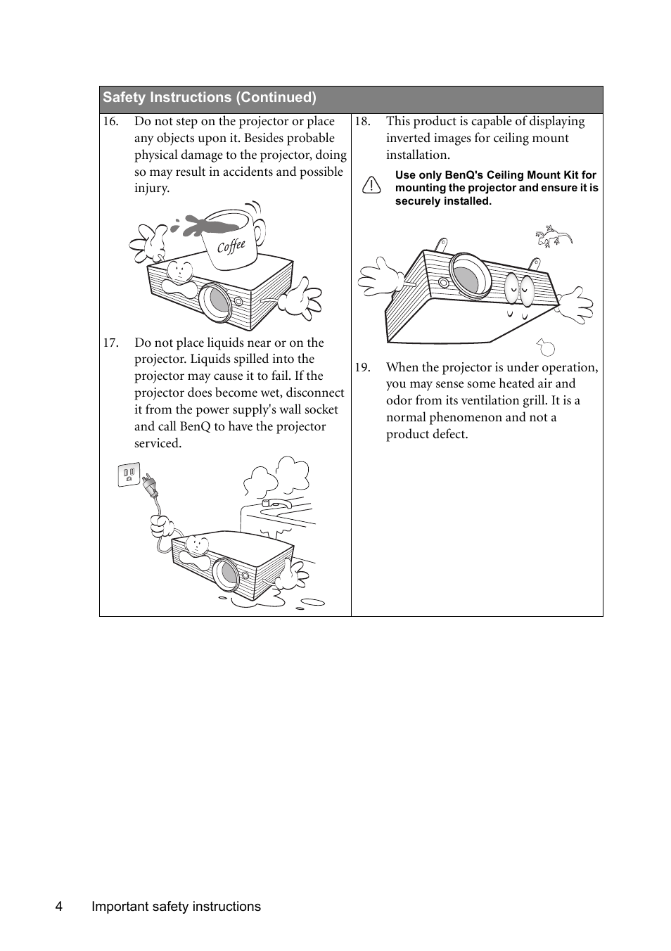 BenQ MP611 User Manual | Page 8 / 60