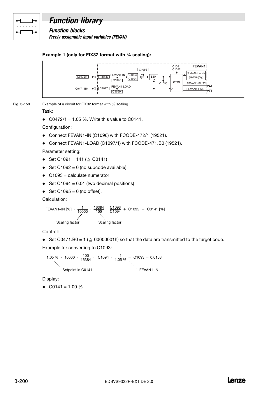 Function library, Function blocks | Lenze EVS9332xP User Manual | Page 228 / 334