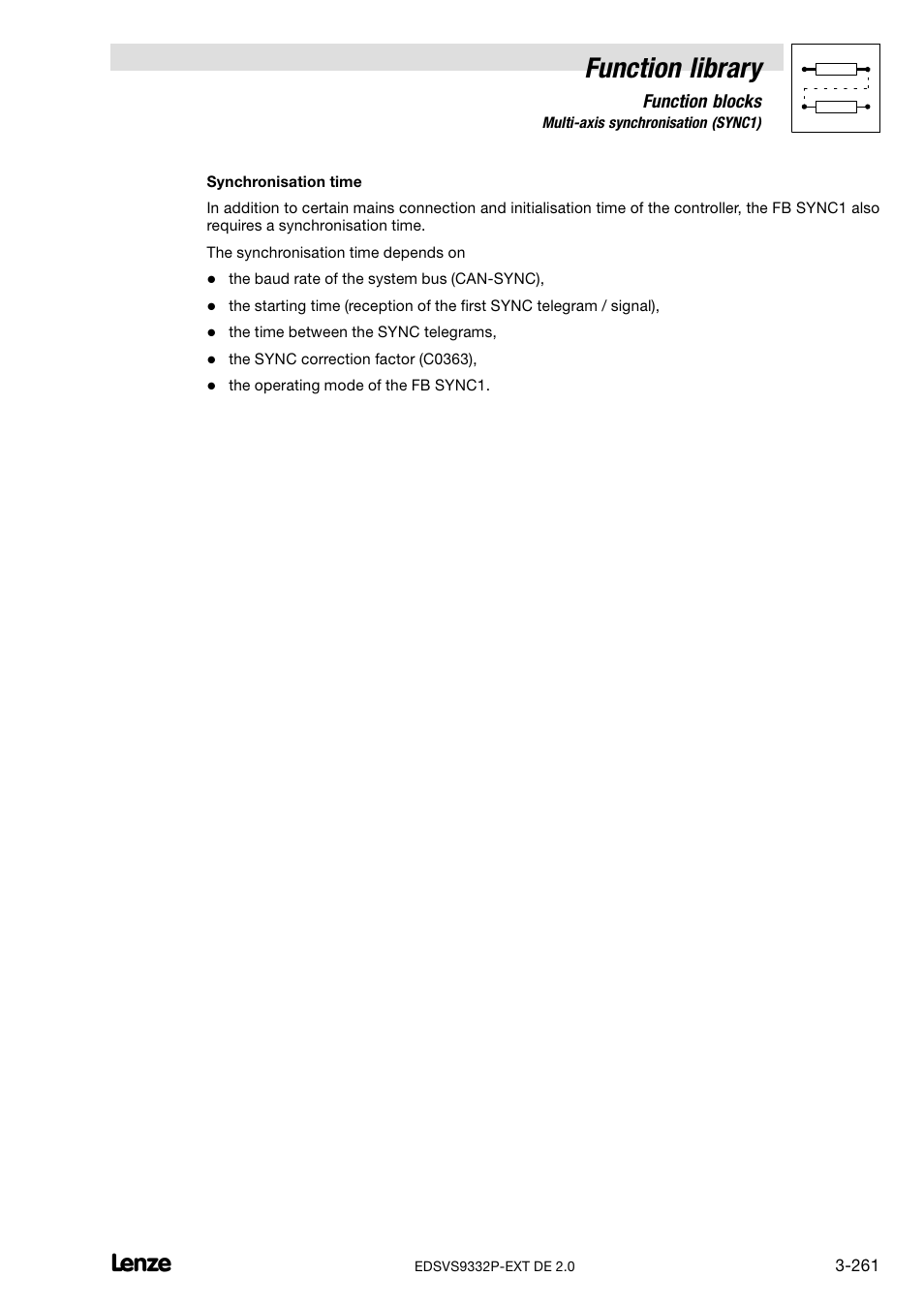 Function library | Lenze EVS9332xP User Manual | Page 289 / 334