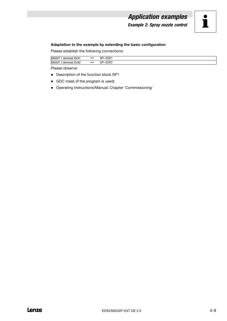 Application examples | Lenze EVS9332xP User Manual | Page 319 / 334