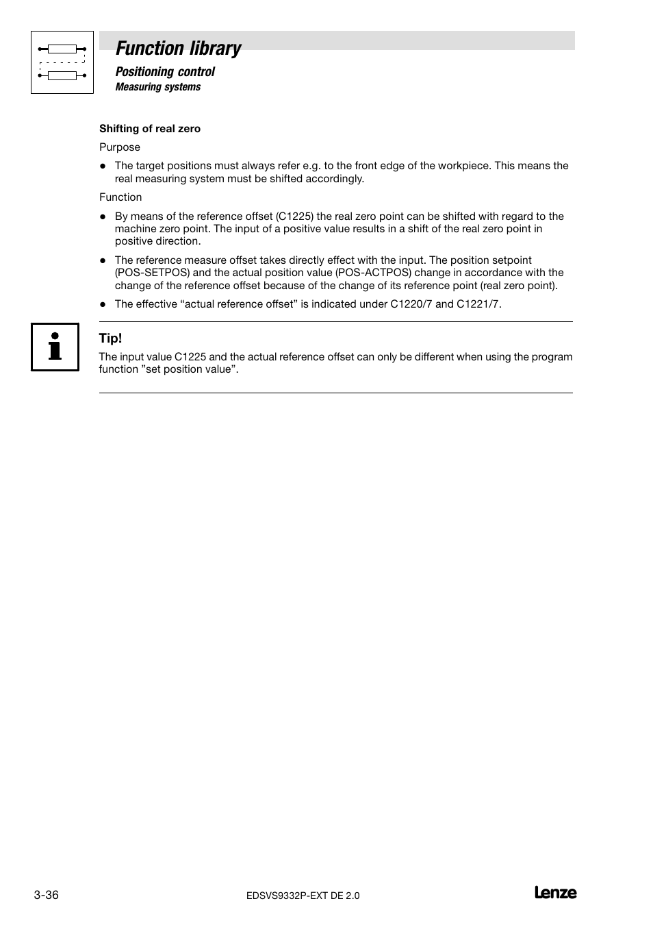 Function library | Lenze EVS9332xP User Manual | Page 64 / 334
