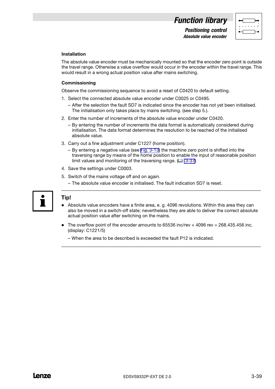 Function library | Lenze EVS9332xP User Manual | Page 67 / 334