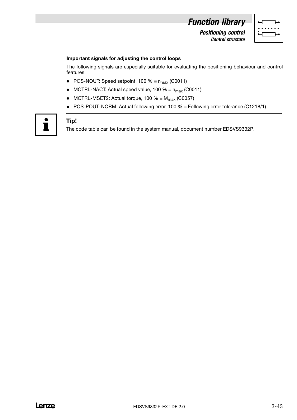 Function library | Lenze EVS9332xP User Manual | Page 71 / 334
