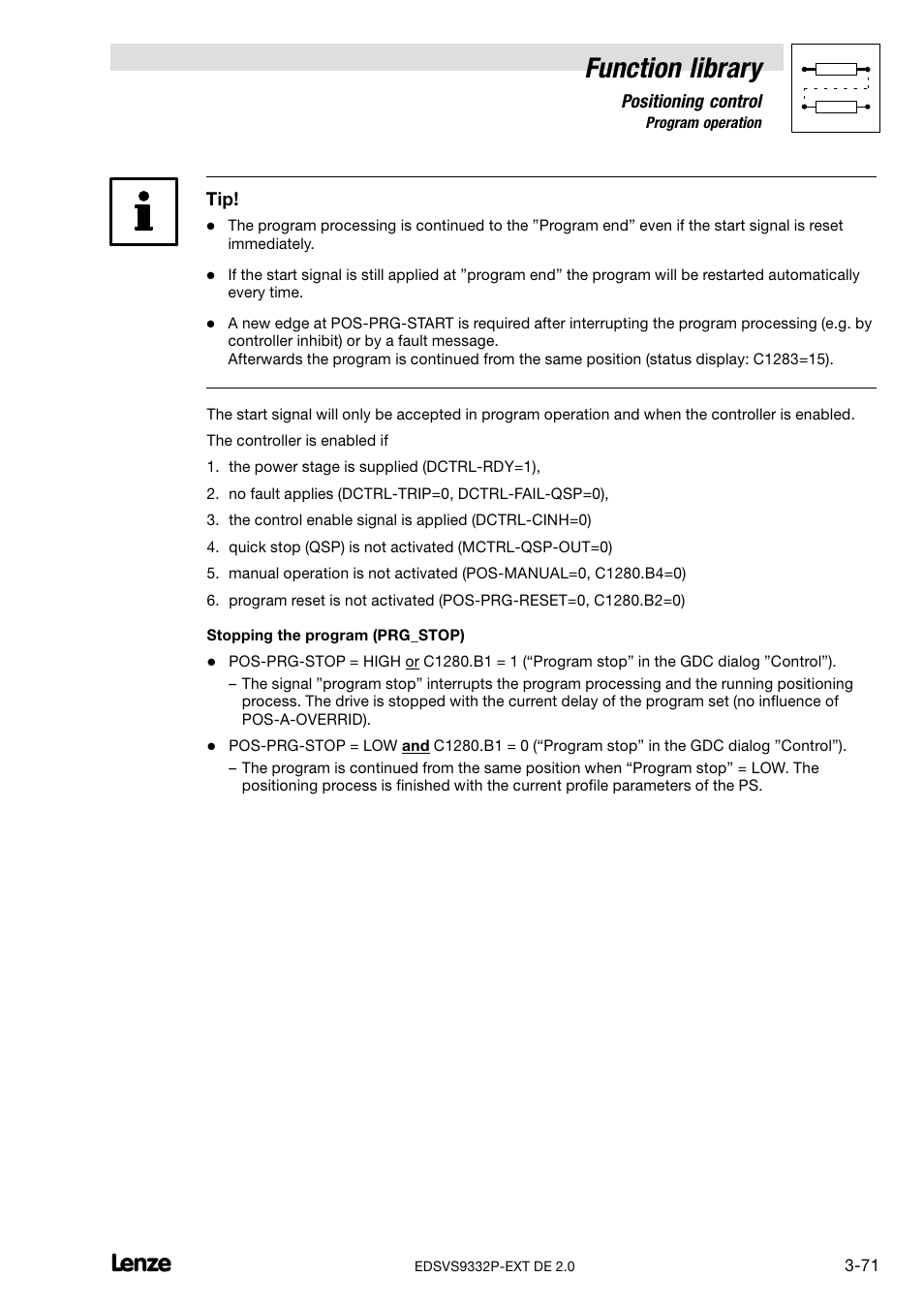 Function library | Lenze EVS9332xP User Manual | Page 99 / 334