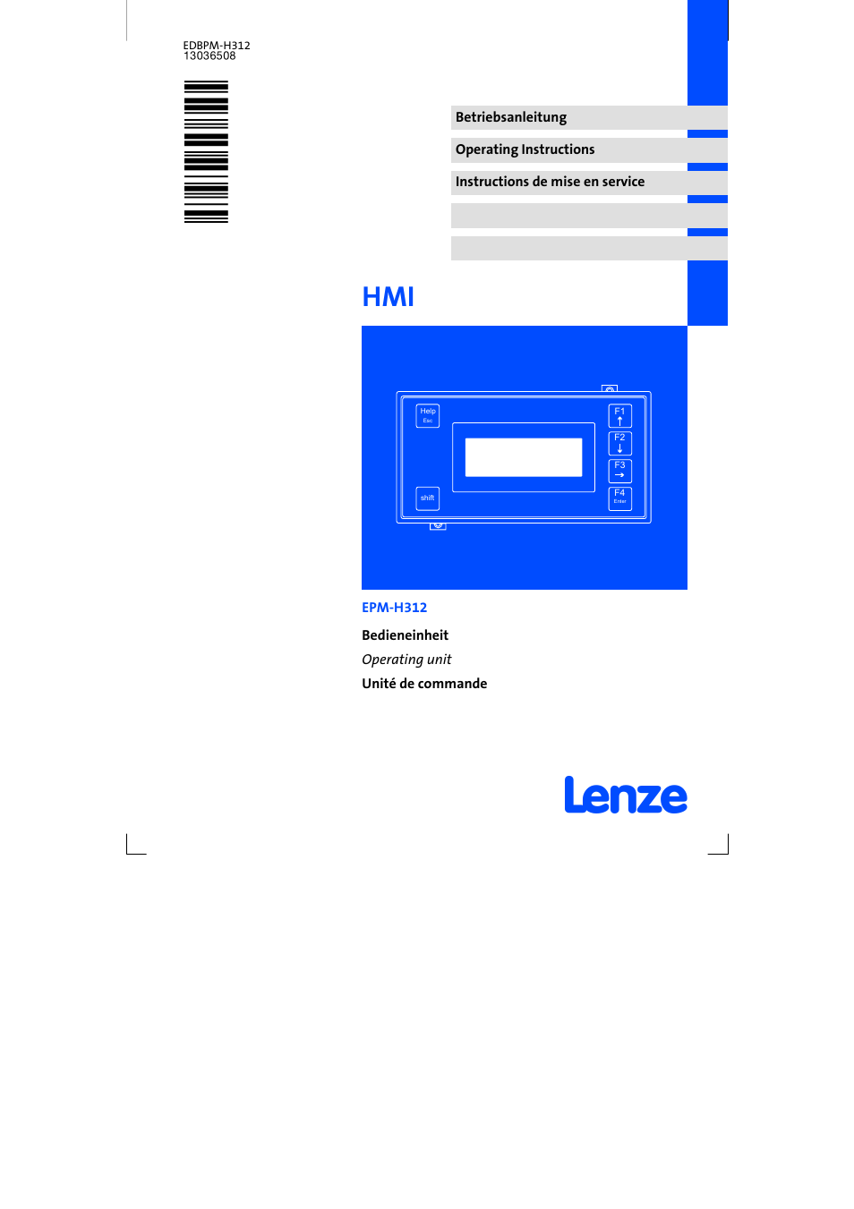 Lenze EPM-H312 User Manual | 94 pages