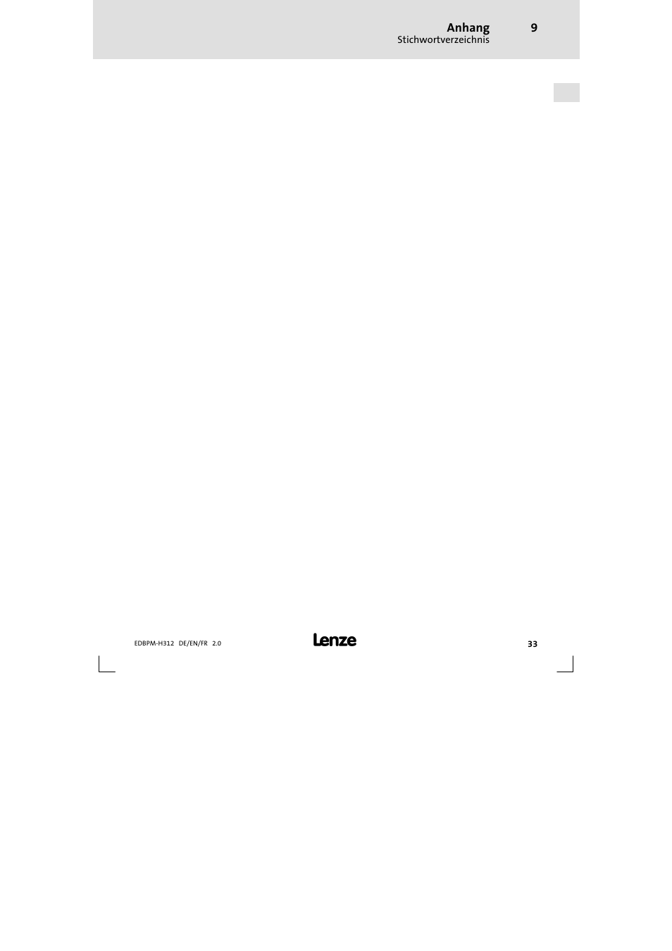 Lenze EPM-H312 User Manual | Page 33 / 94