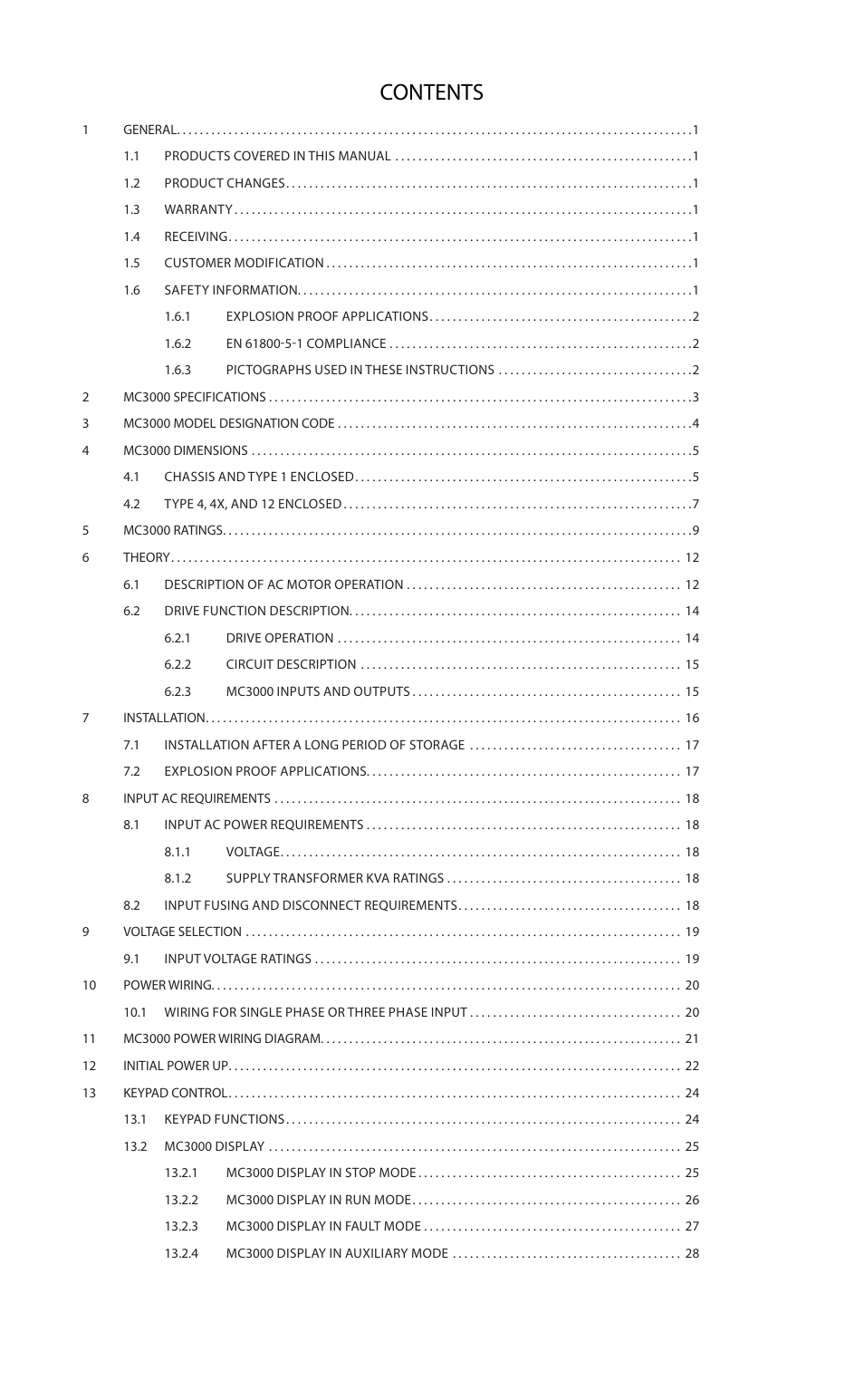 Lenze MC3000 Series User Manual | Page 3 / 84