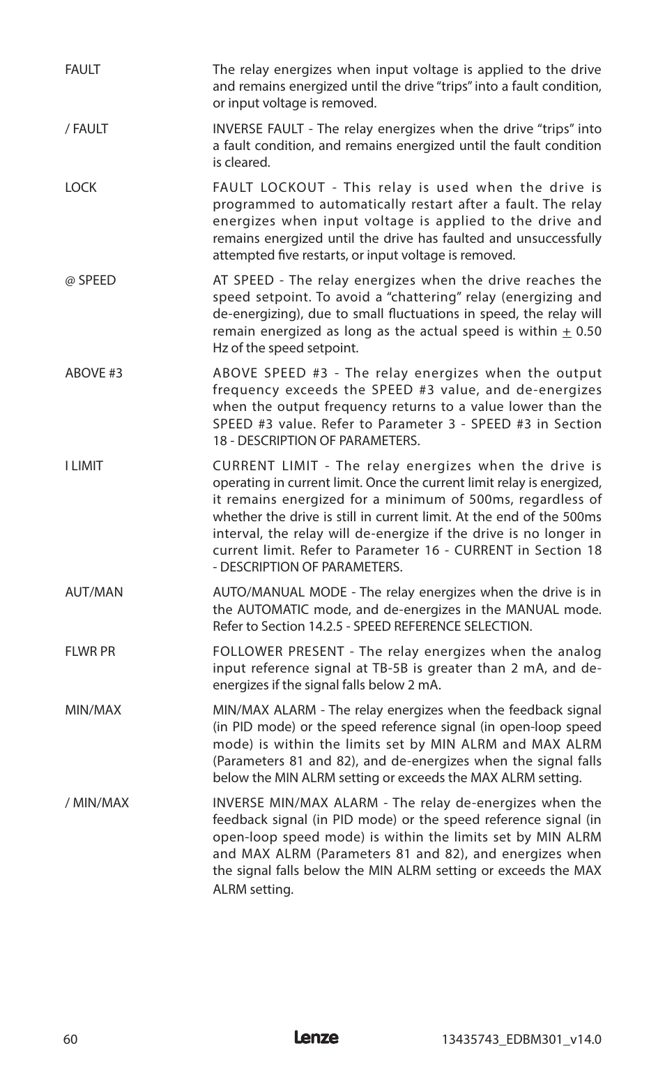 Lenze MC3000 Series User Manual | Page 64 / 84
