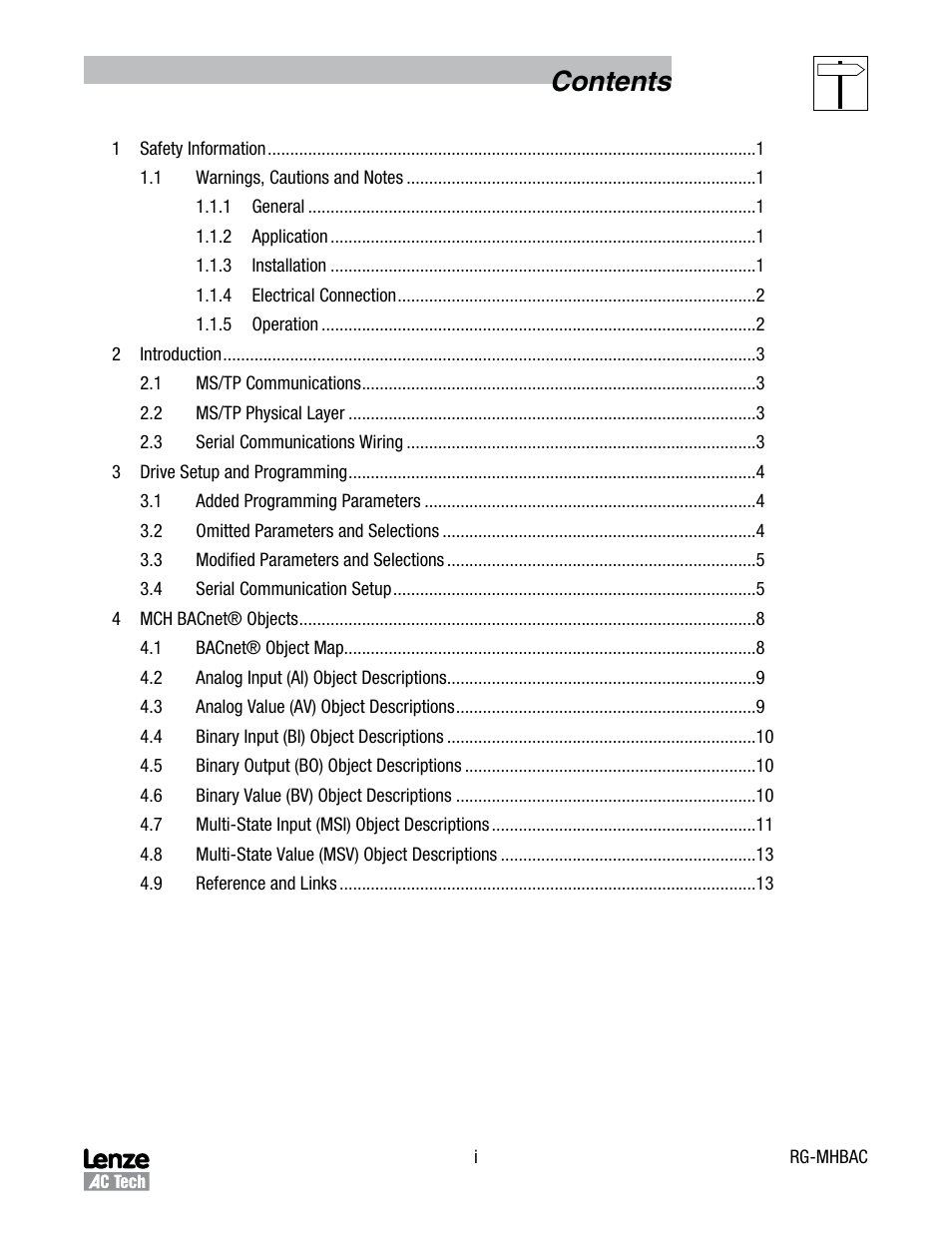 Lenze MCH Series Drives User Manual | Page 3 / 17