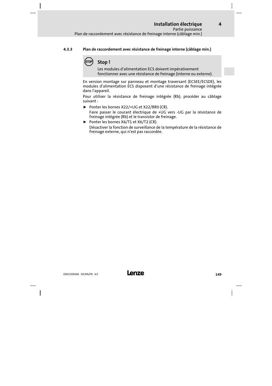 Lenze ECSDExxx User Manual | Page 149 / 170
