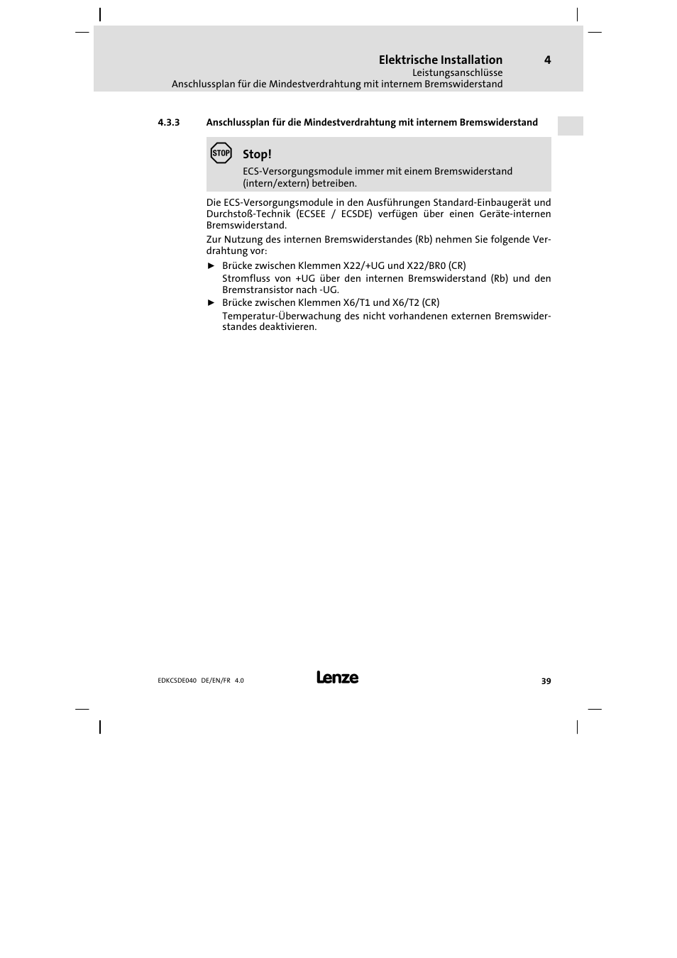 Lenze ECSDExxx User Manual | Page 39 / 170