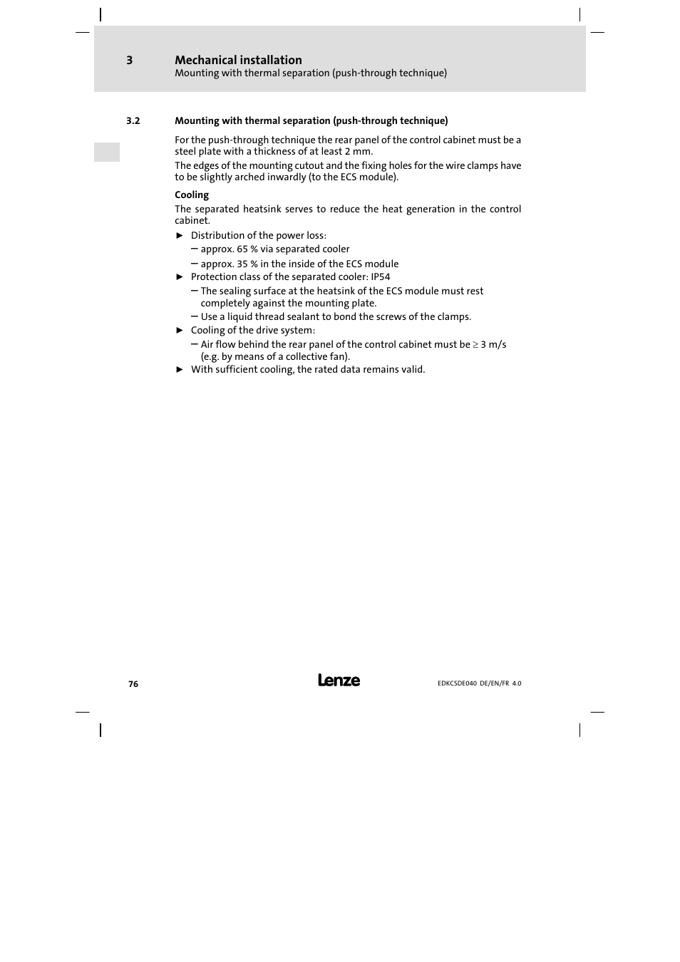 Lenze ECSDExxx User Manual | Page 76 / 170