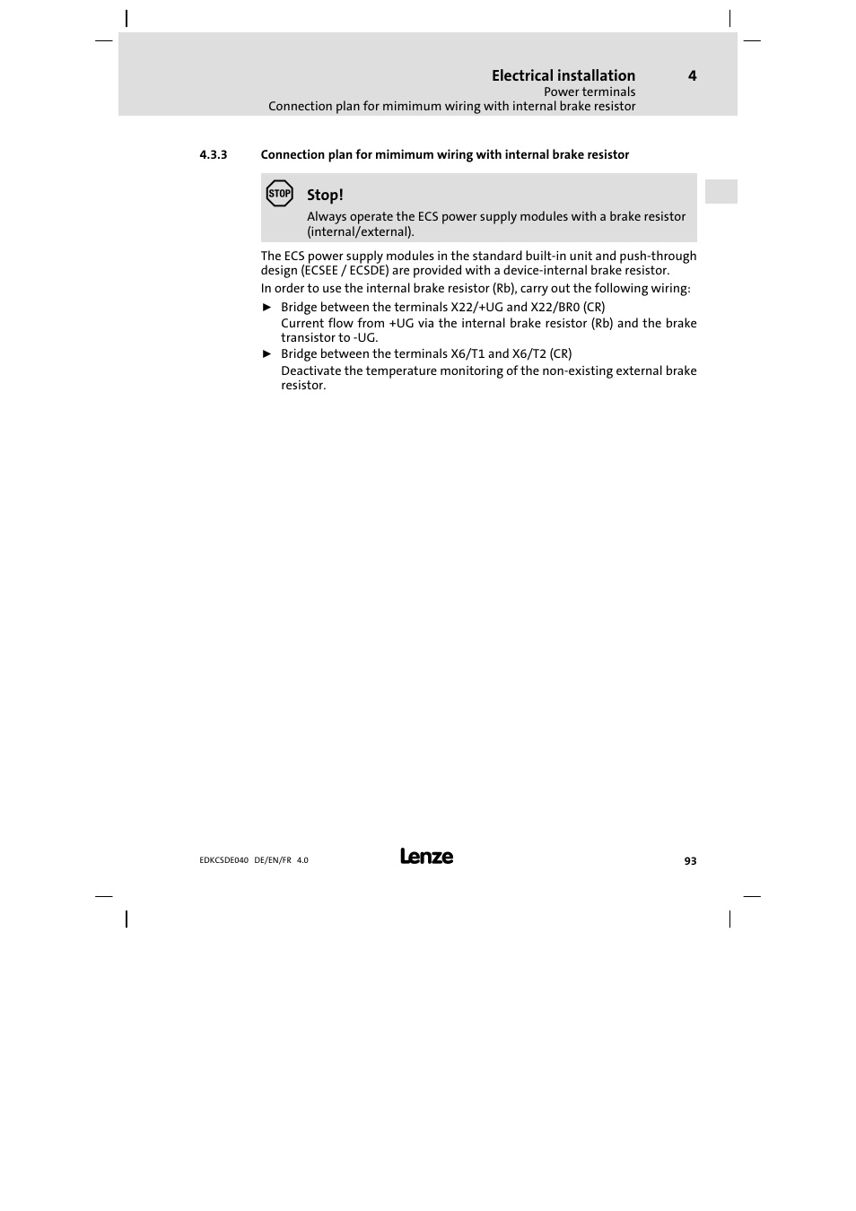 Lenze ECSDExxx User Manual | Page 93 / 170