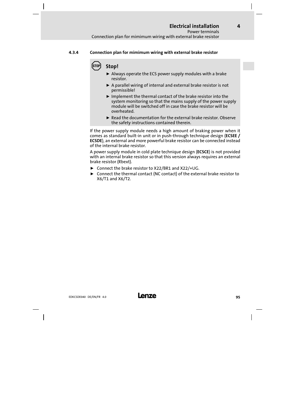 Lenze ECSDExxx User Manual | Page 95 / 170