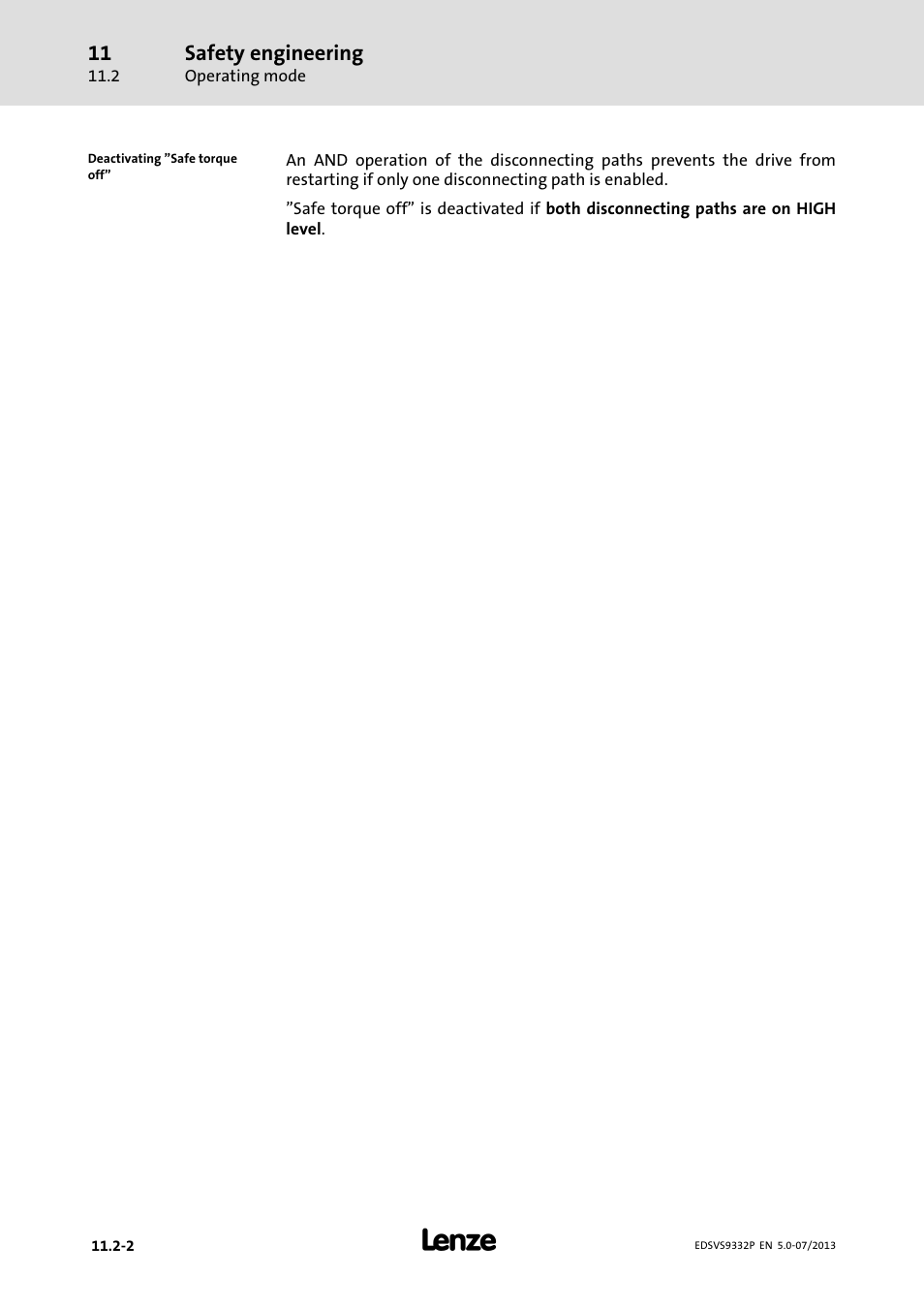 Safety engineering | Lenze EVS9332xP User Manual | Page 418 / 445