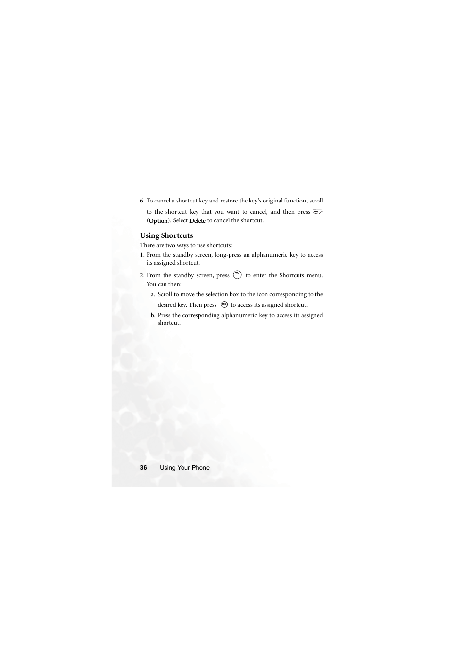 Using shortcuts | BenQ M315 User Manual | Page 48 / 110