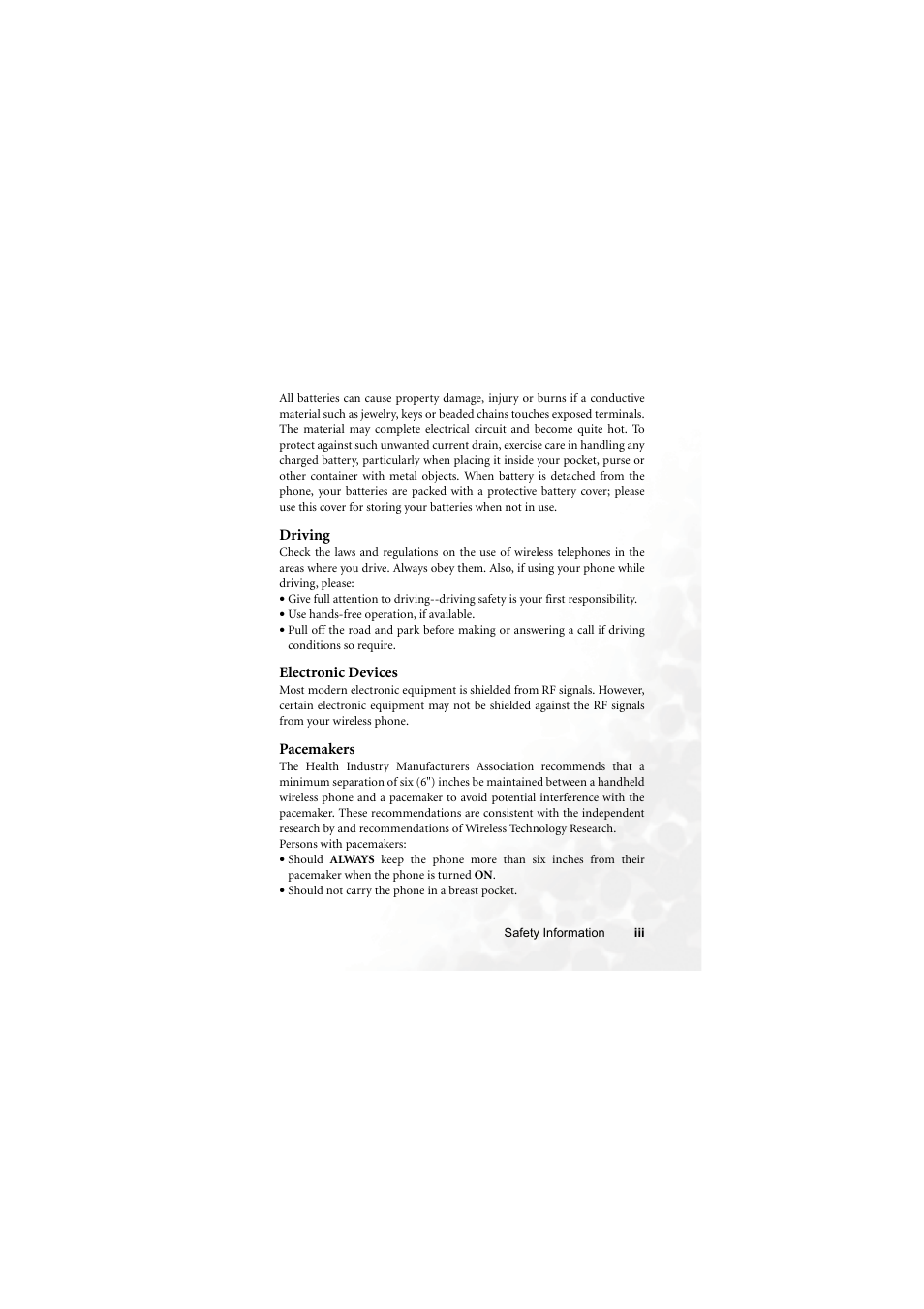 BenQ M315 User Manual | Page 5 / 110