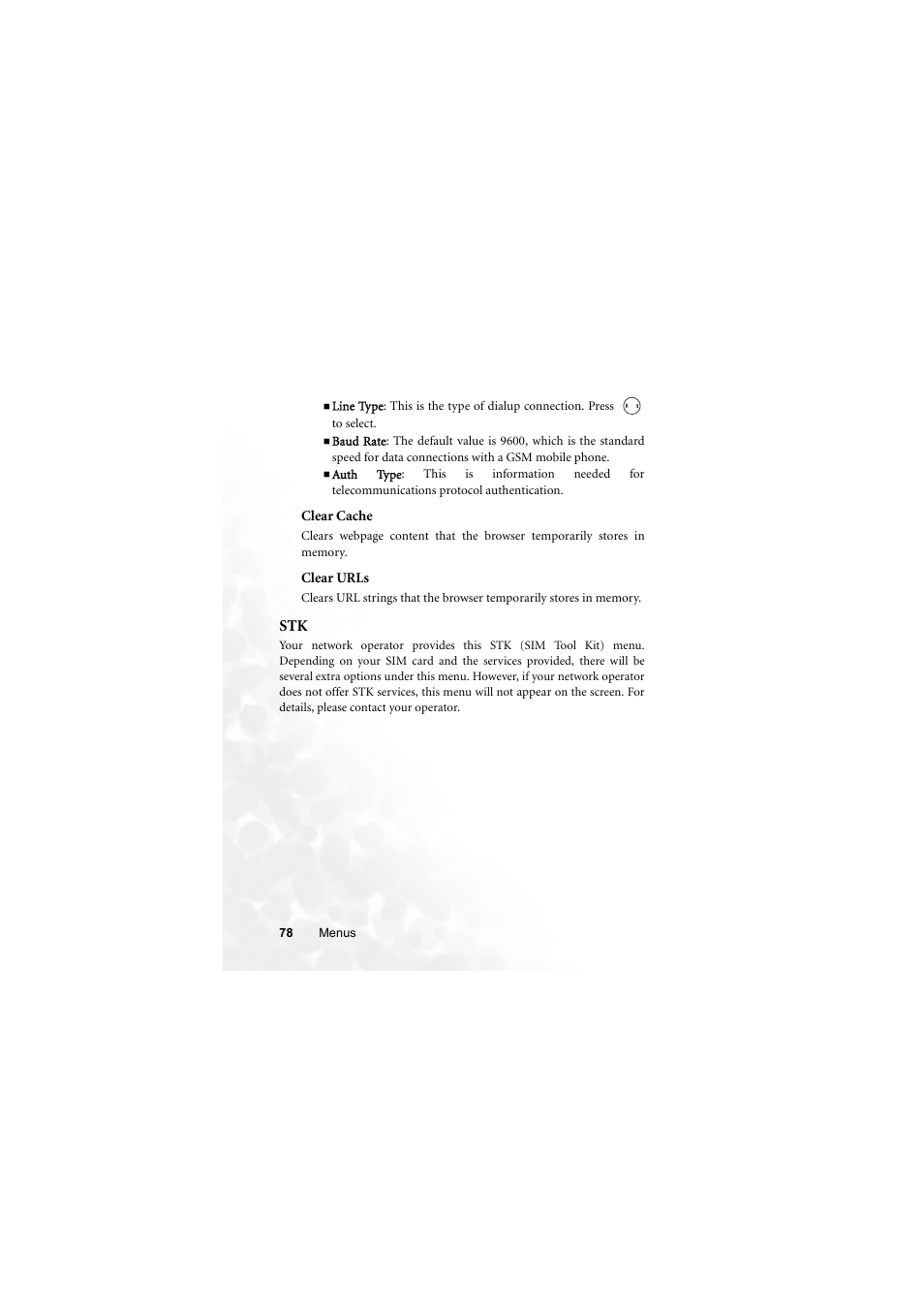 Clear cache, Clear urls | BenQ M315 User Manual | Page 90 / 110