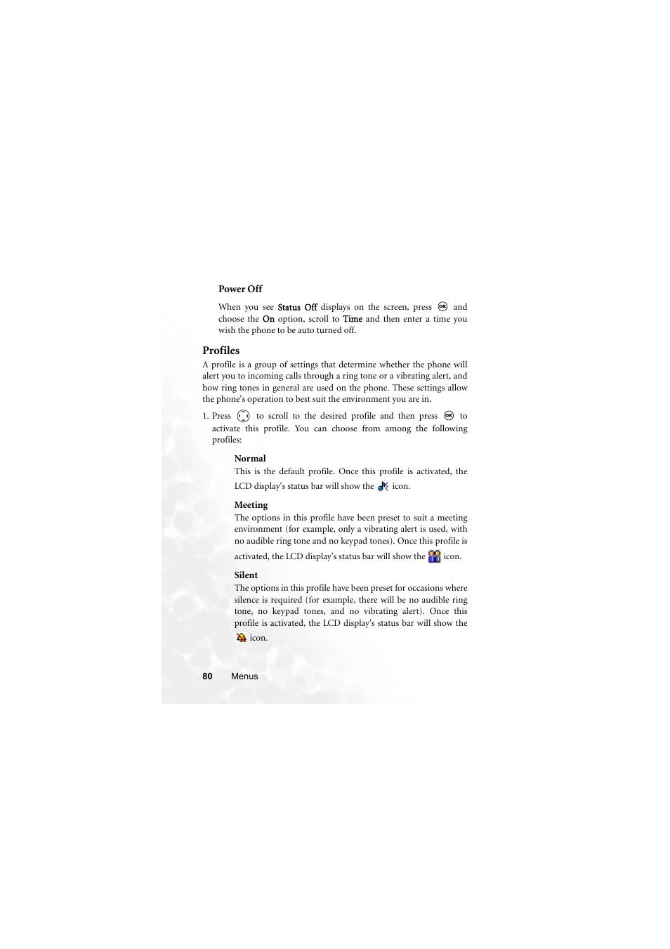 Profiles | BenQ M315 User Manual | Page 92 / 110