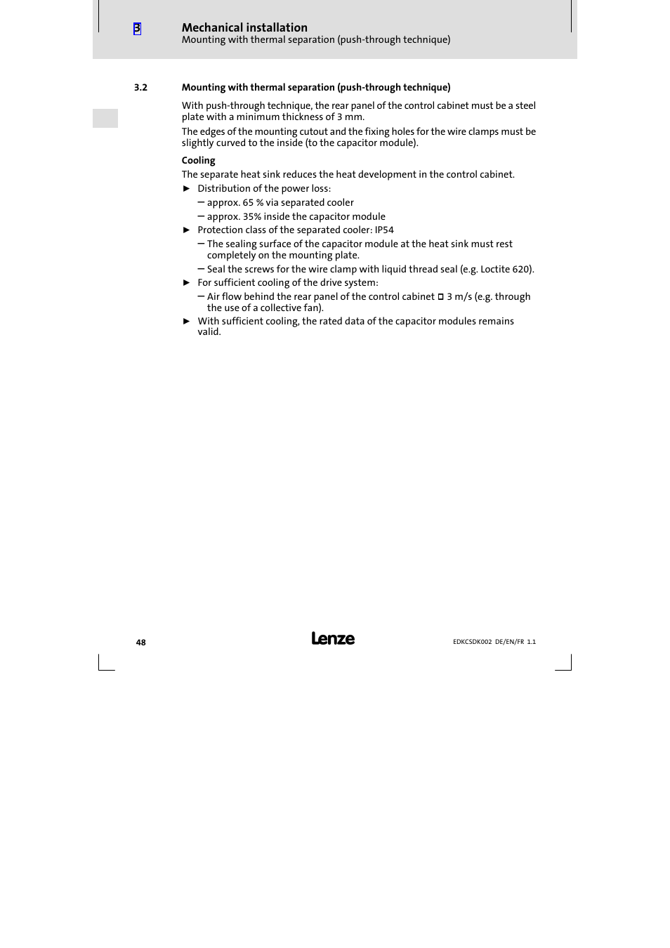 Lenze ECSDKxxx User Manual | Page 48 / 94