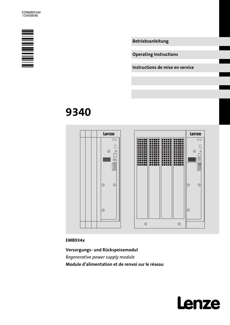 Lenze EMB934x User Manual | 206 pages