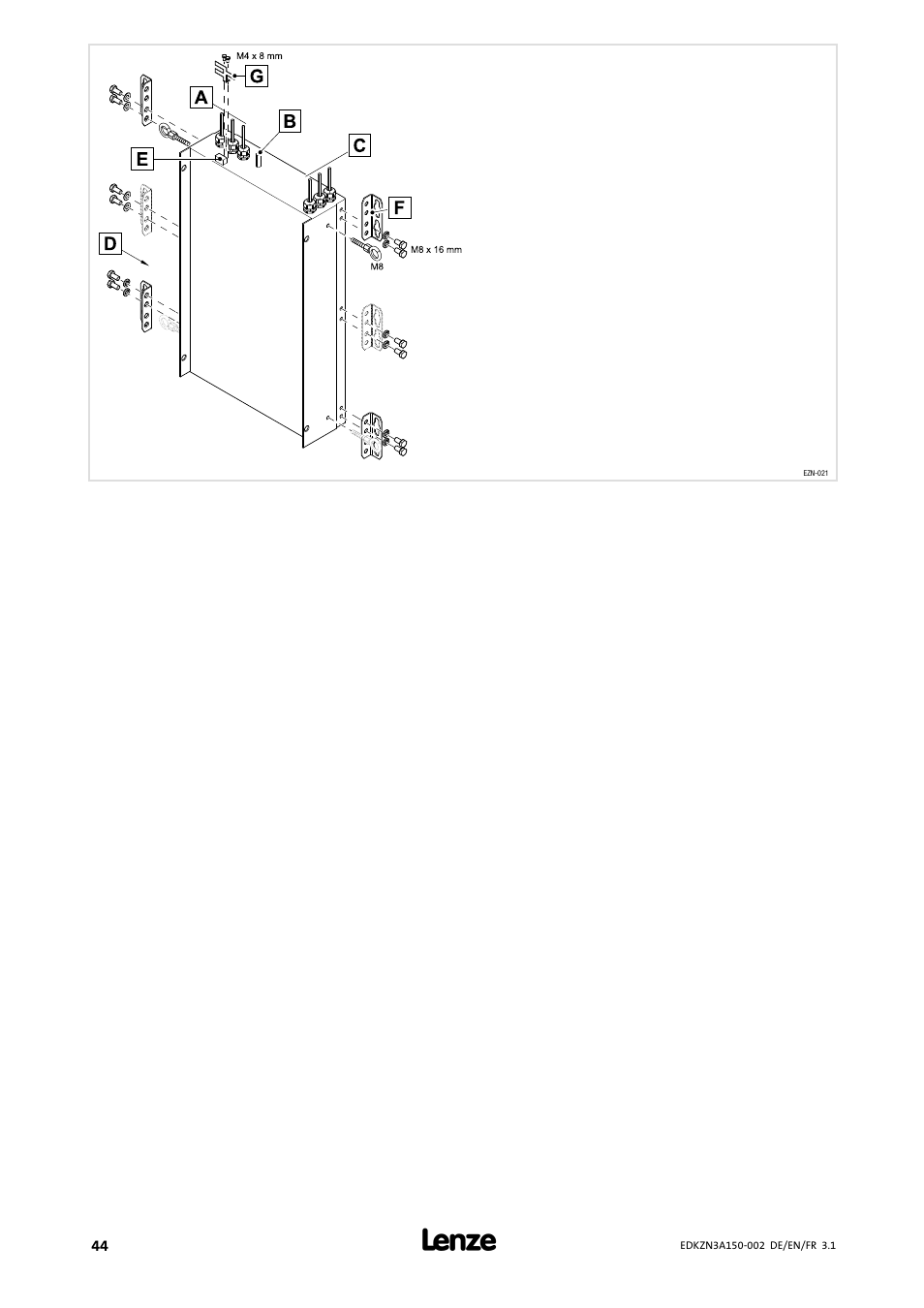 Lenze EZN3A0022H150N002 User Manual | Page 44 / 64