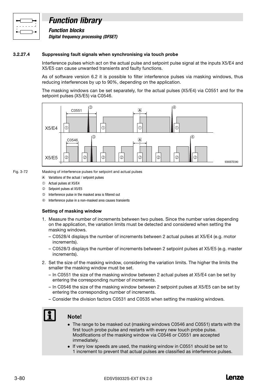 Function library | Lenze EVS9332xS User Manual | Page 132 / 264