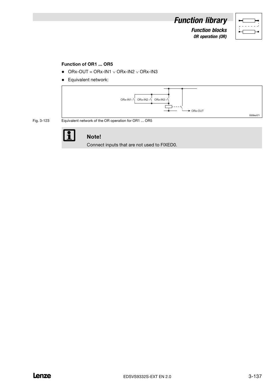 Function library | Lenze EVS9332xS User Manual | Page 189 / 264