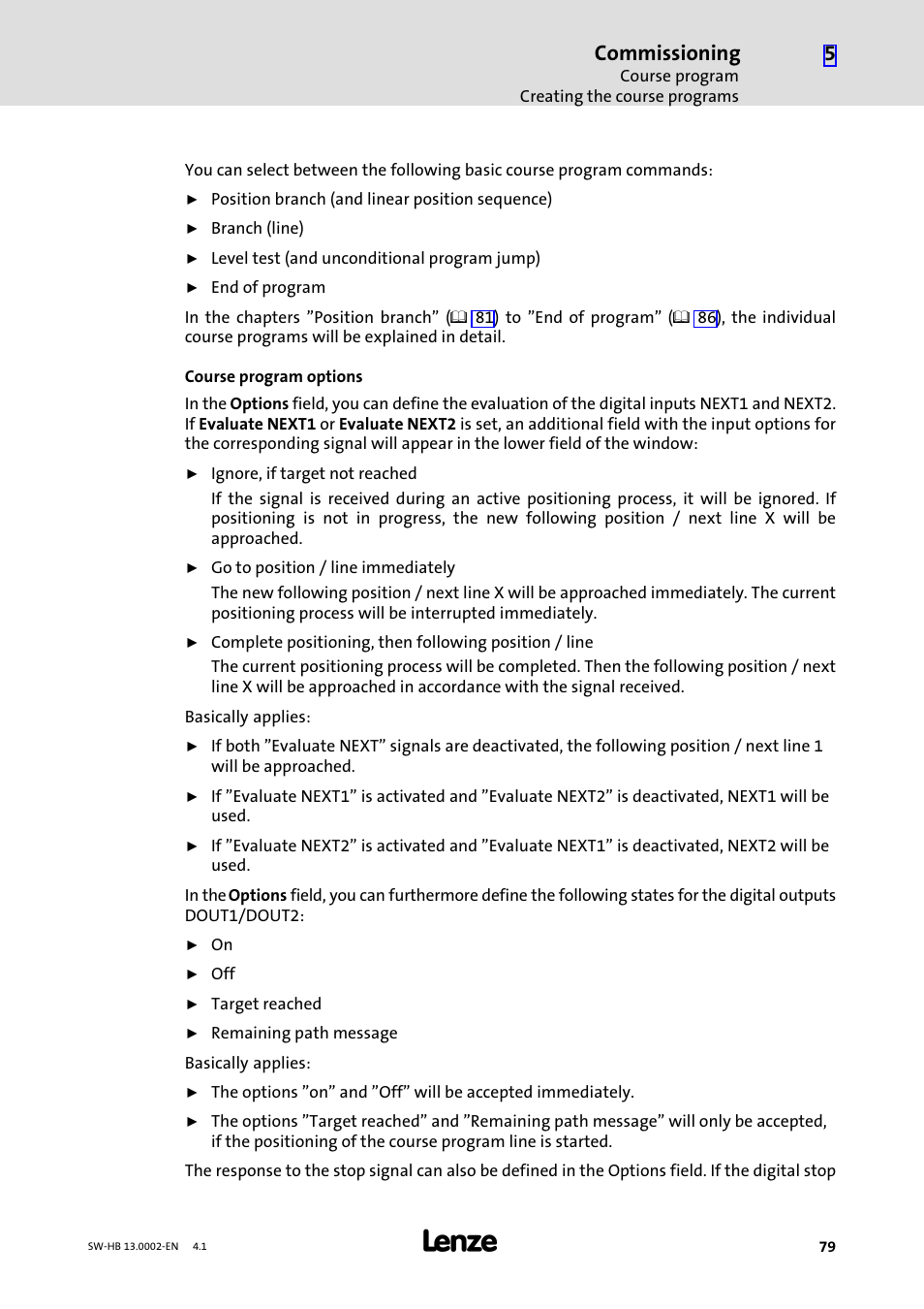 Commissioning | Lenze 931E/K Small Drives Control User Manual | Page 79 / 198