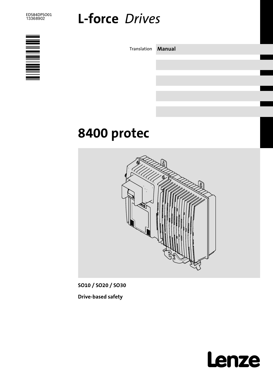 Lenze SO30 8400 protec User Manual | 66 pages