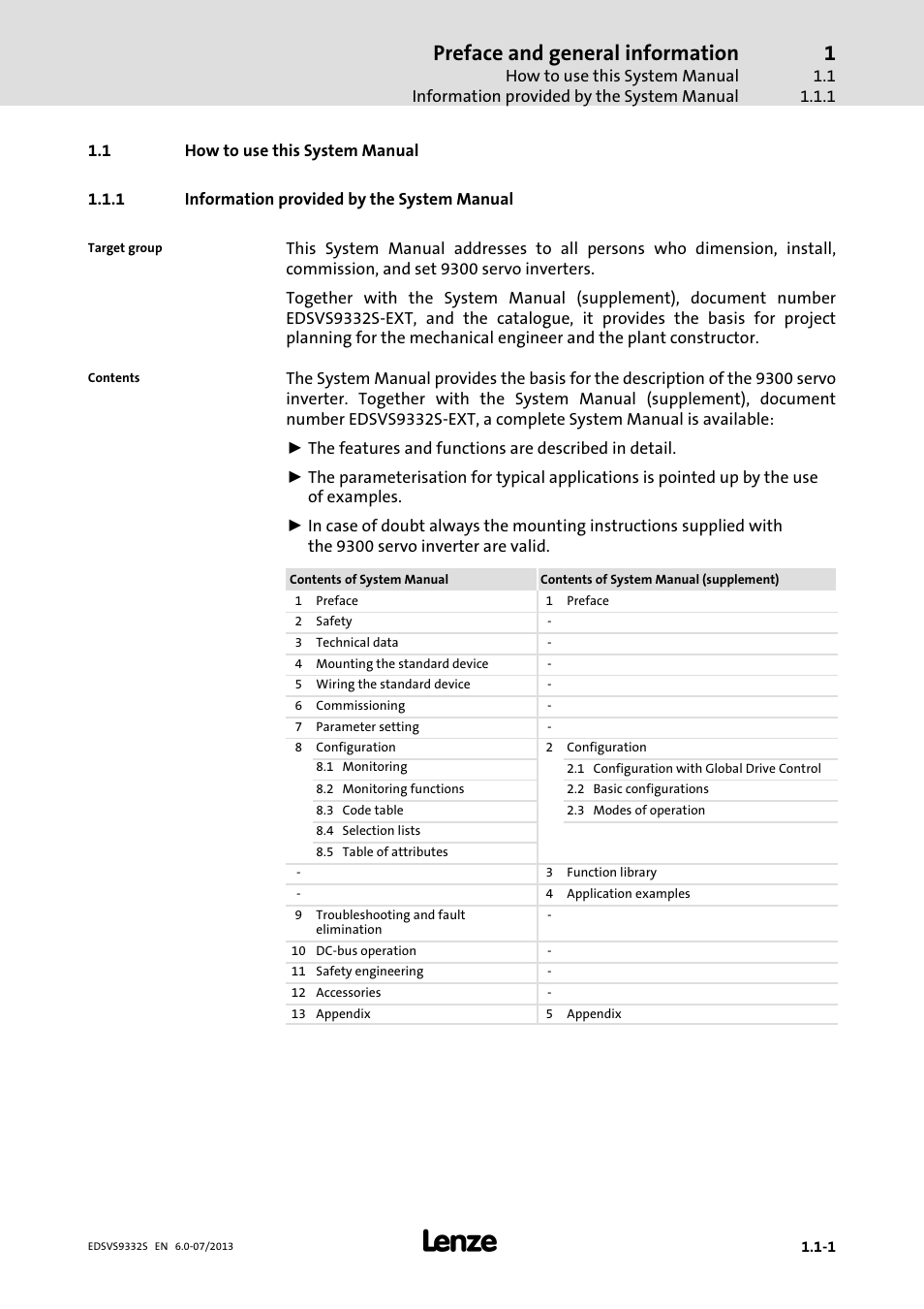 How to use this system manual, Information provided by the system manual, Preface and general information | Lenze EVS9332xS User Manual | Page 12 / 376