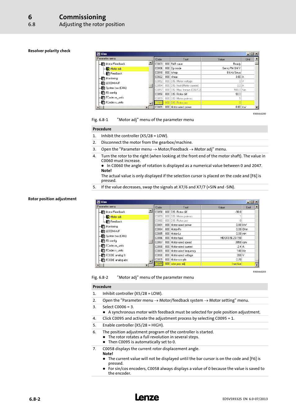 Commissioning | Lenze EVS9332xS User Manual | Page 199 / 376