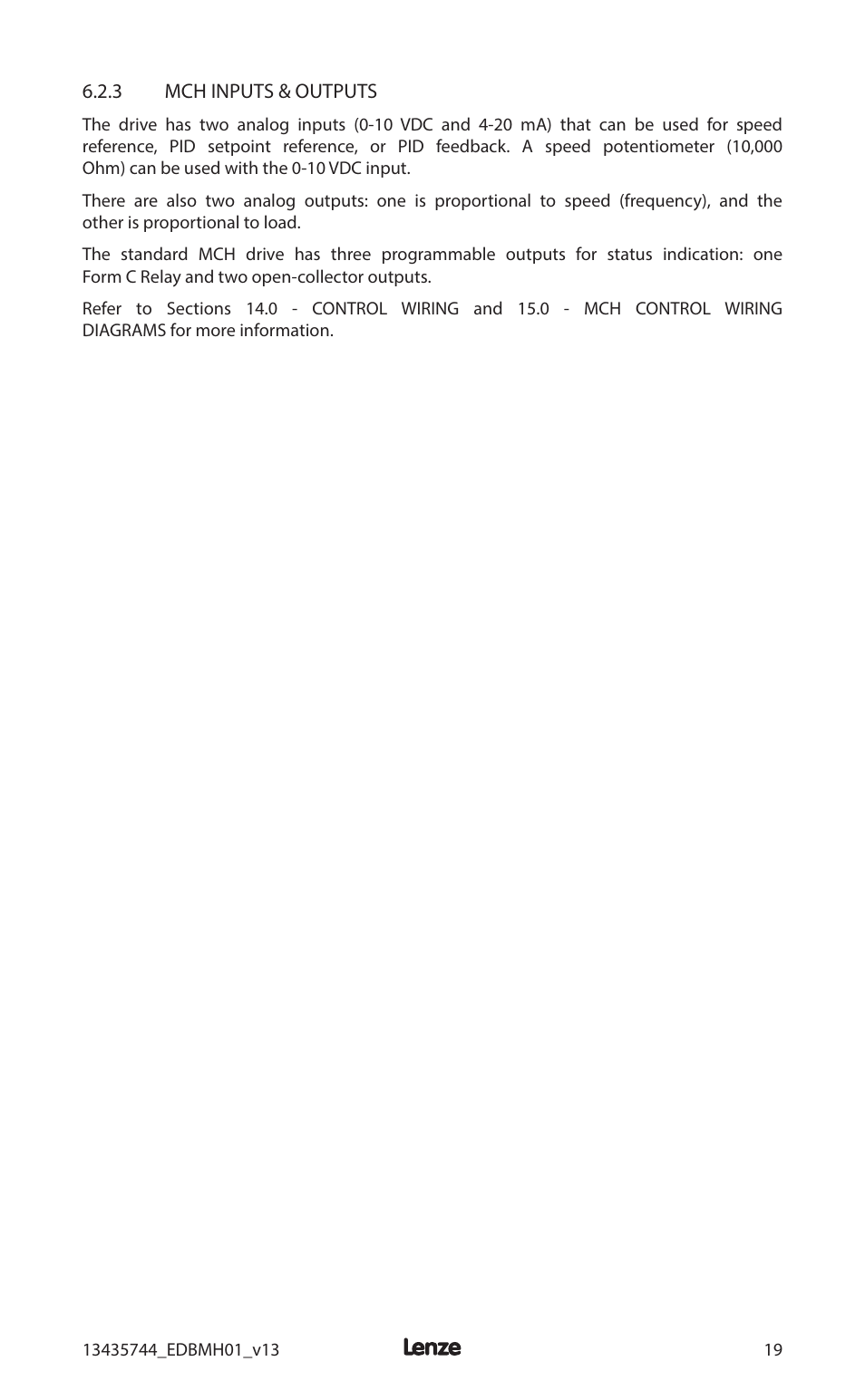Lenze MCH Series User Manual | Page 23 / 92