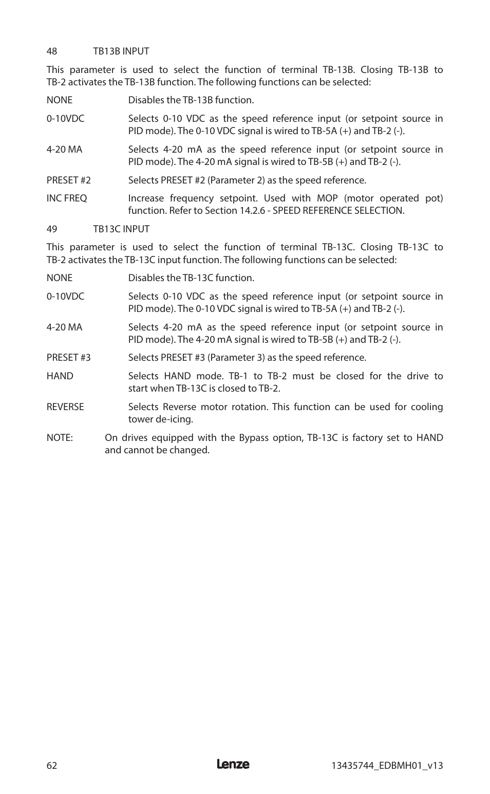 Lenze MCH Series User Manual | Page 66 / 92