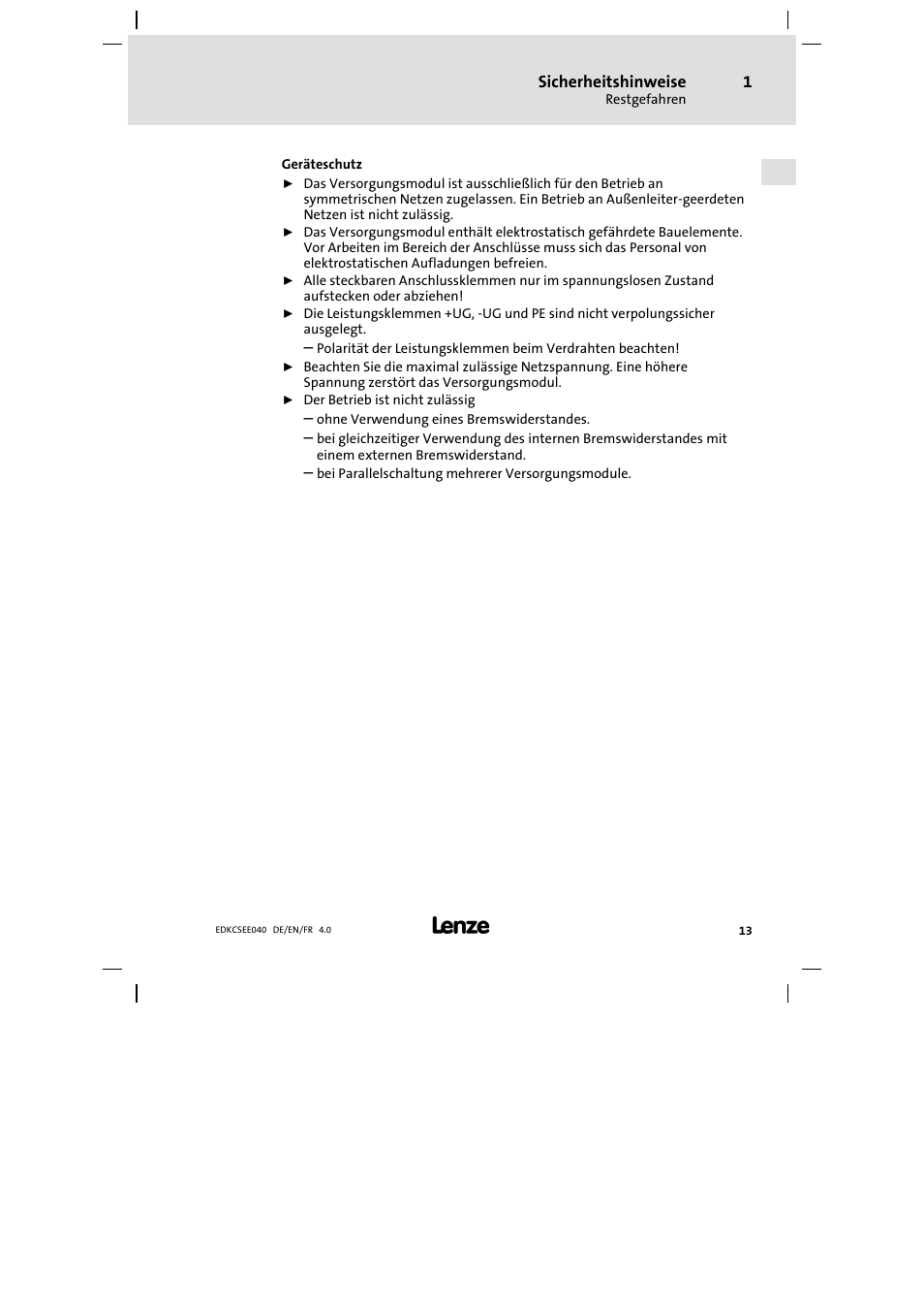 Lenze ECSEExxx User Manual | Page 13 / 164