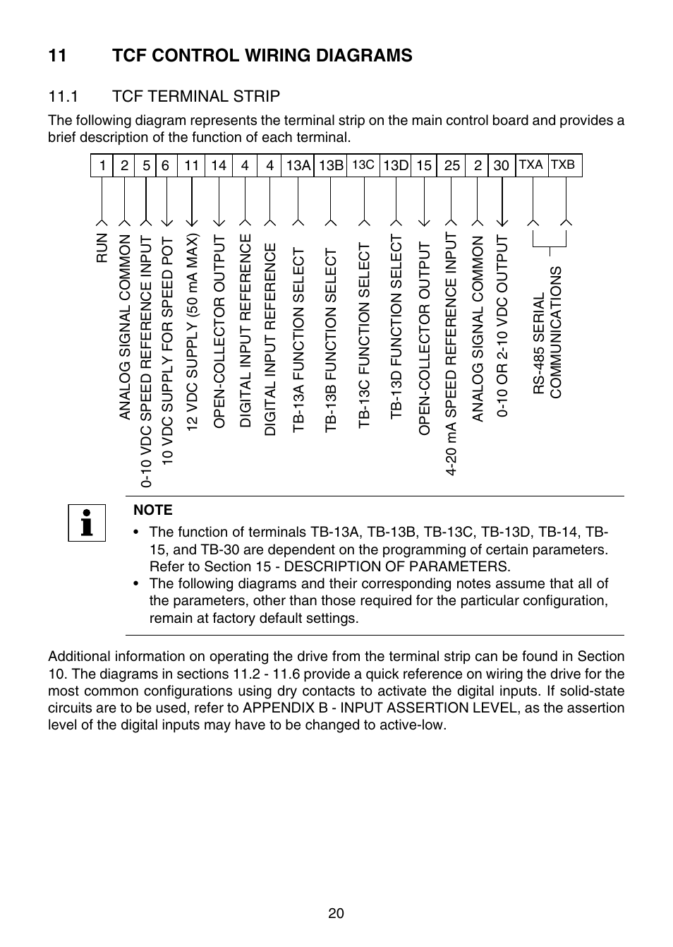 11 tcf control wiring diagrams | Lenze TCF Series User Manual | Page 24 / 76