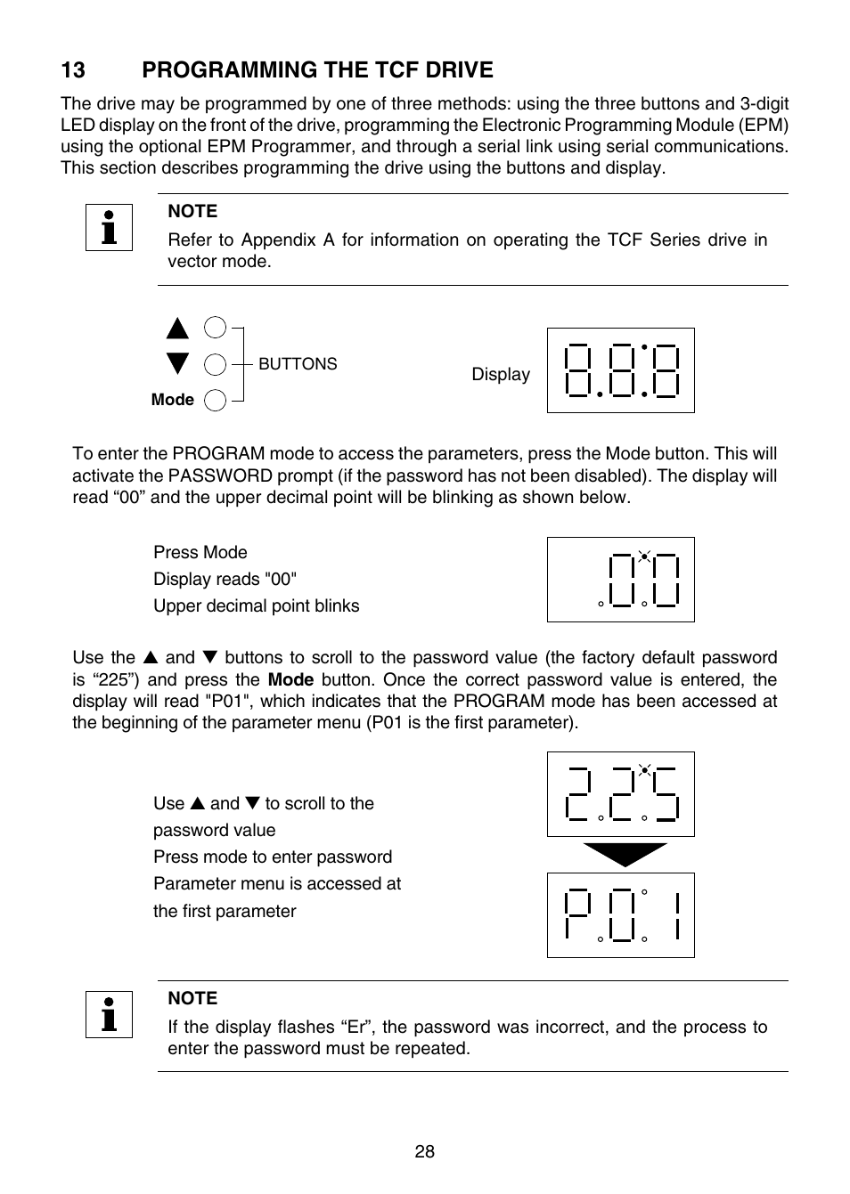 13 programming the tcf drive | Lenze TCF Series User Manual | Page 32 / 76