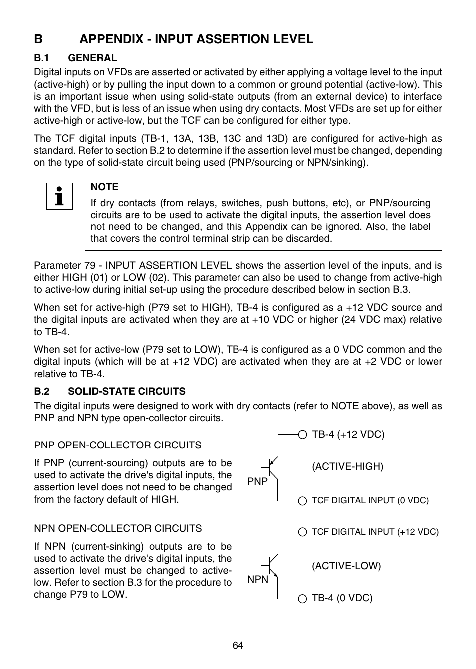 Bappendix - input assertion level | Lenze TCF Series User Manual | Page 68 / 76