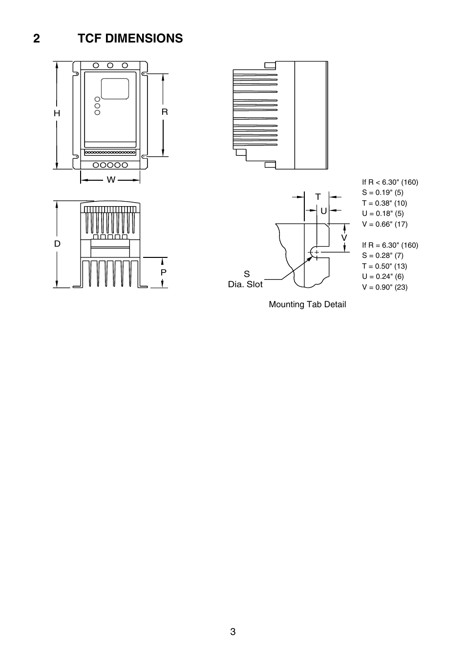 2tcf dimensions | Lenze TCF Series User Manual | Page 7 / 76