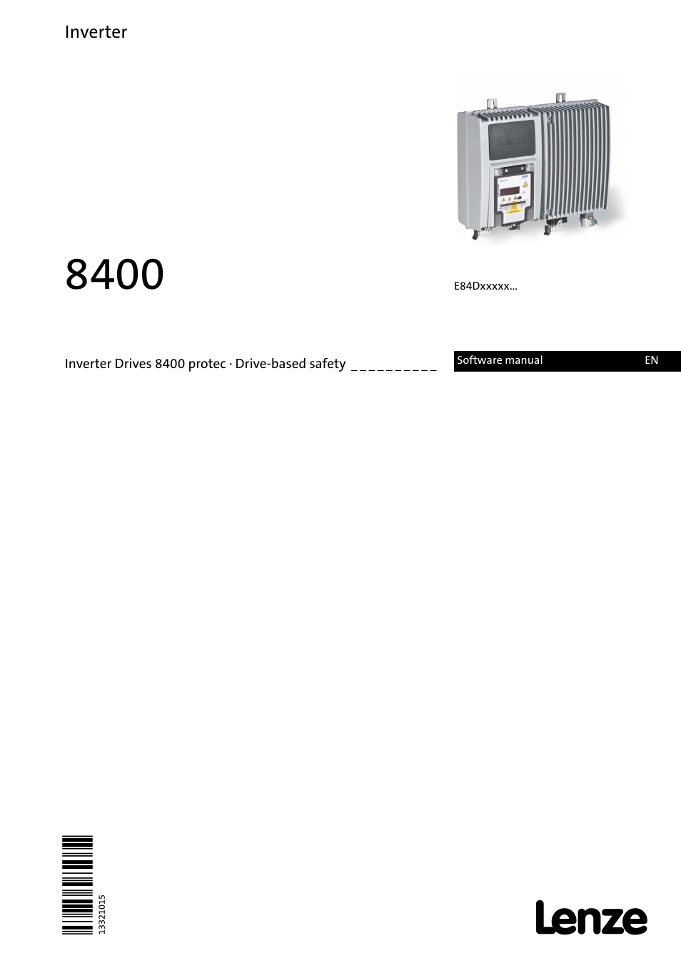 Lenze E84Dxxxxx User Manual | 70 pages