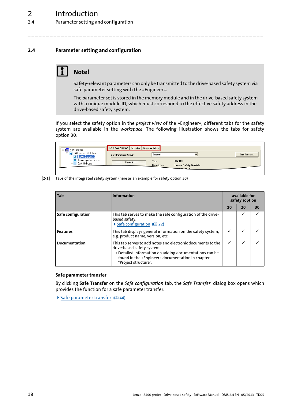 4 parameter setting and configuration, Parameter setting and configuration, 2introduction | Lenze E84Dxxxxx User Manual | Page 18 / 70