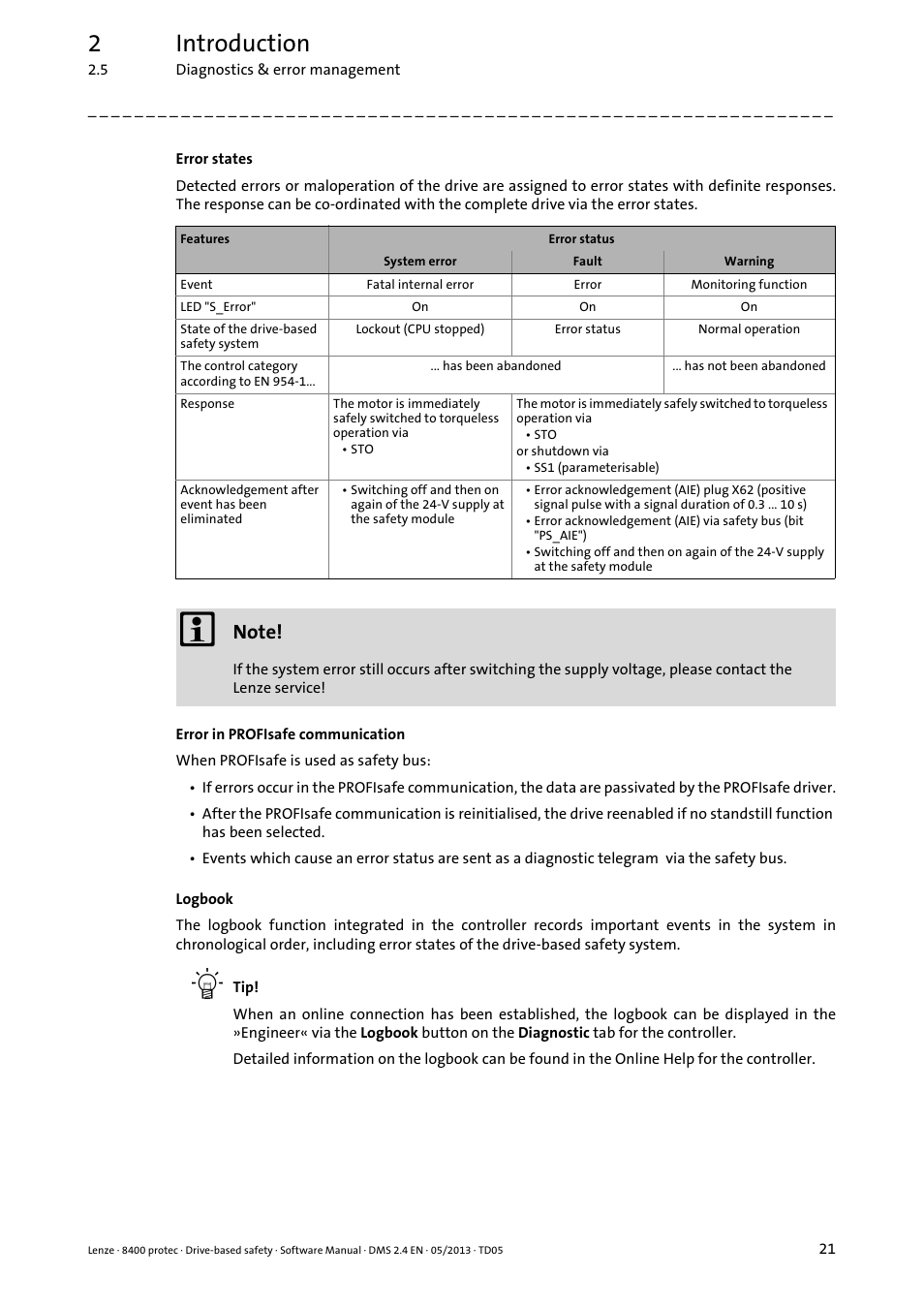 2introduction | Lenze E84Dxxxxx User Manual | Page 21 / 70