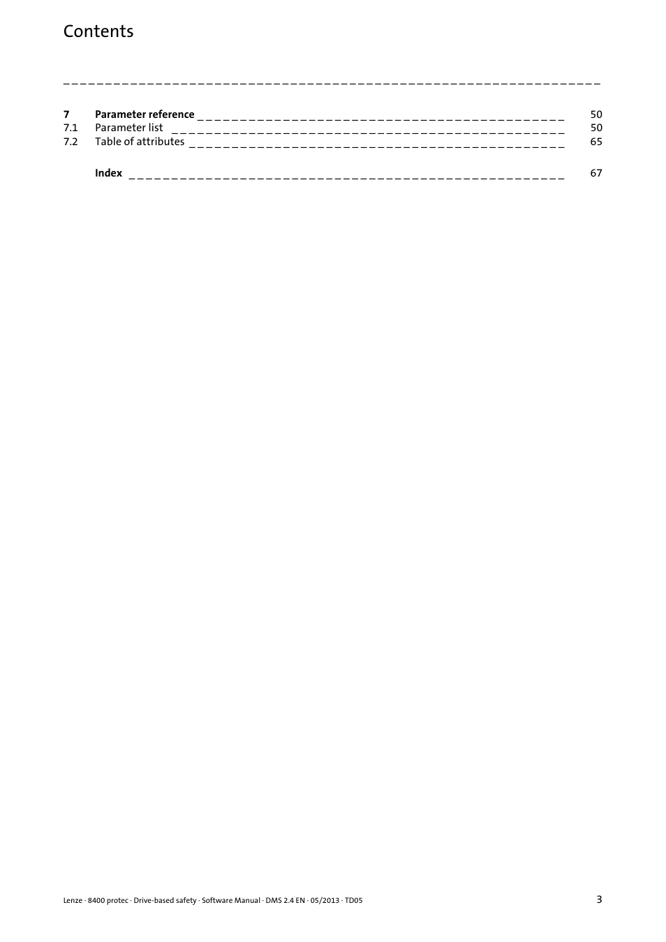 Lenze E84Dxxxxx User Manual | Page 3 / 70