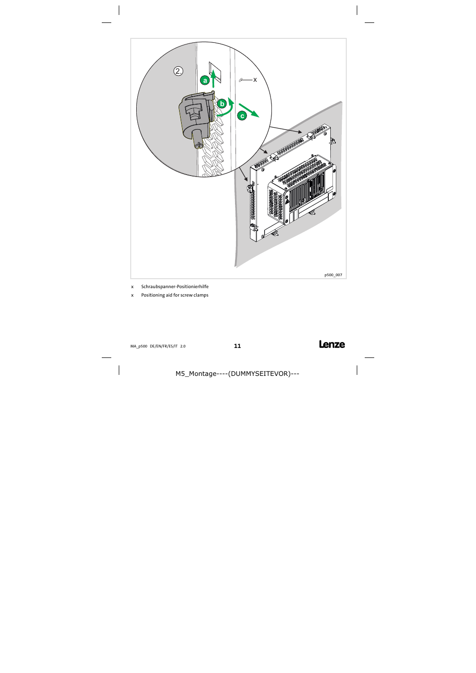 Lenze p500 Controller User Manual | Page 11 / 14