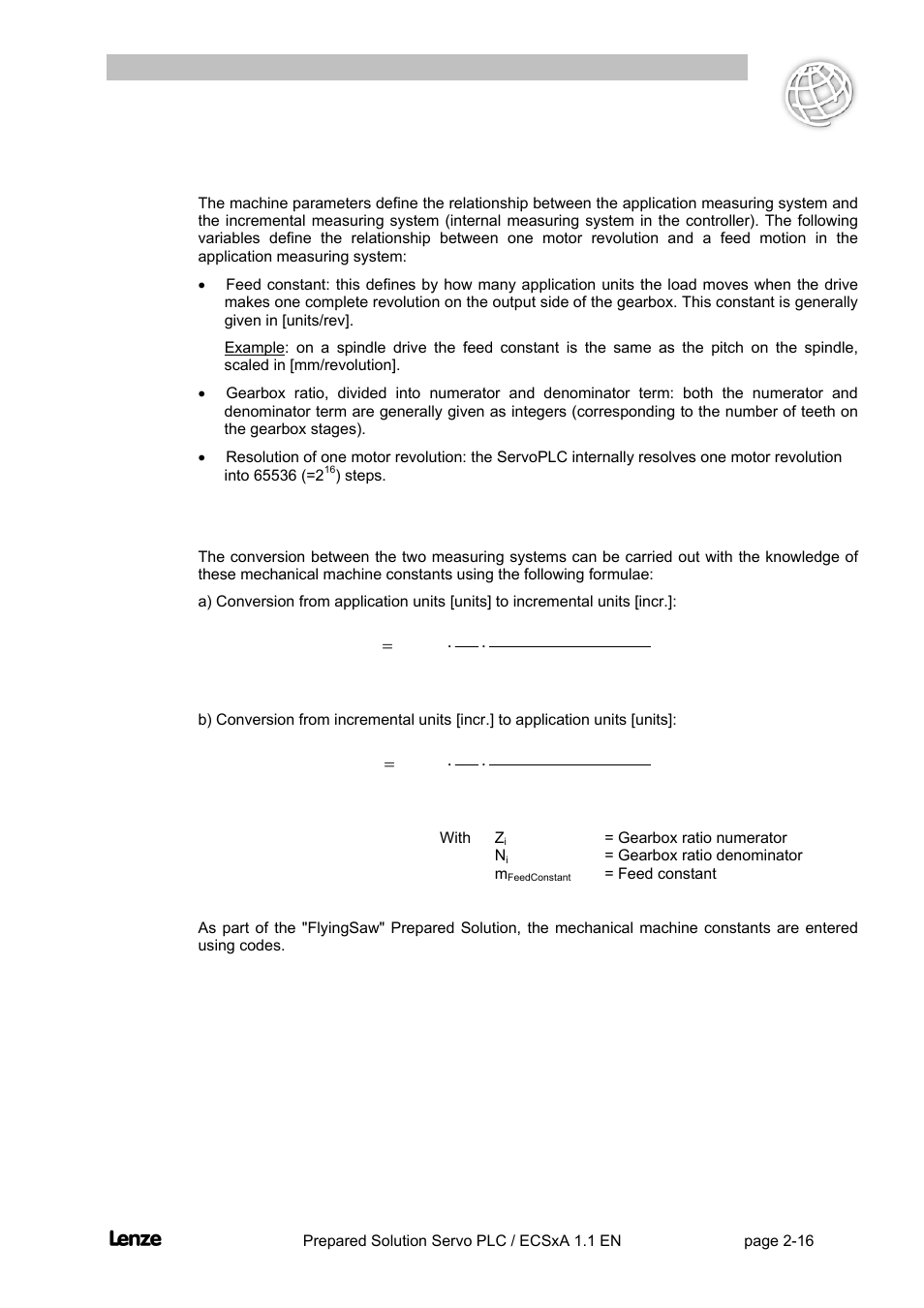 Flyingsaw | Lenze EVS93xx FlyingSaw User Manual | Page 29 / 142