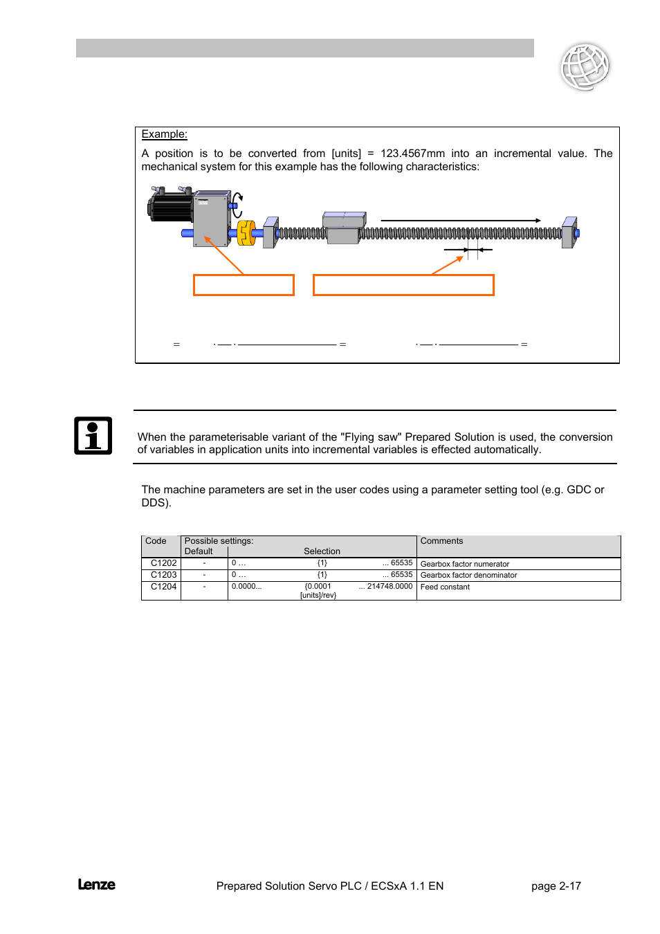 Flyingsaw, Features of the prepared solution | Lenze EVS93xx FlyingSaw User Manual | Page 30 / 142