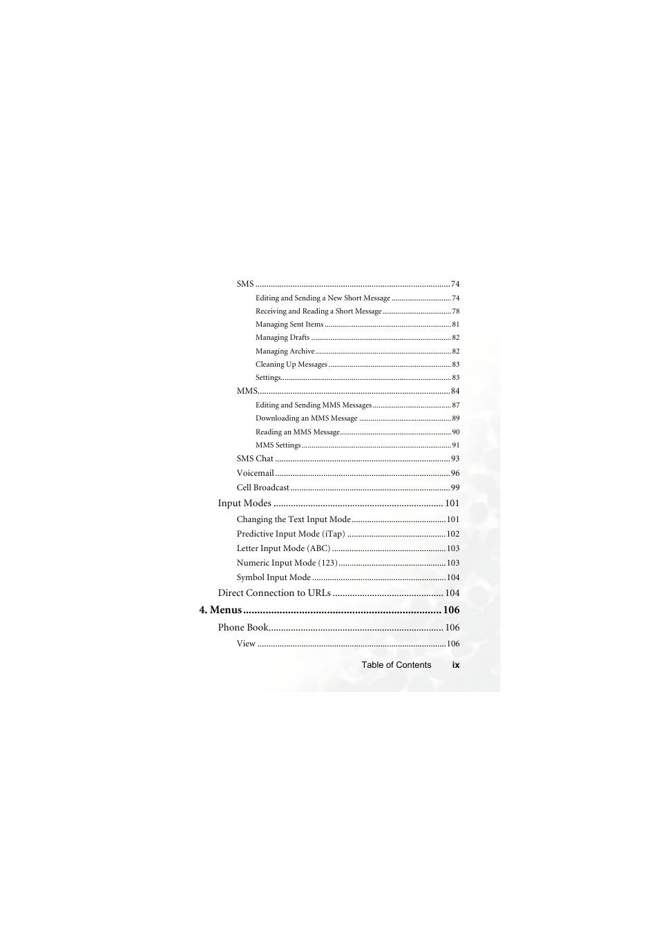 Menus | BenQ S700 User Manual | Page 11 / 202