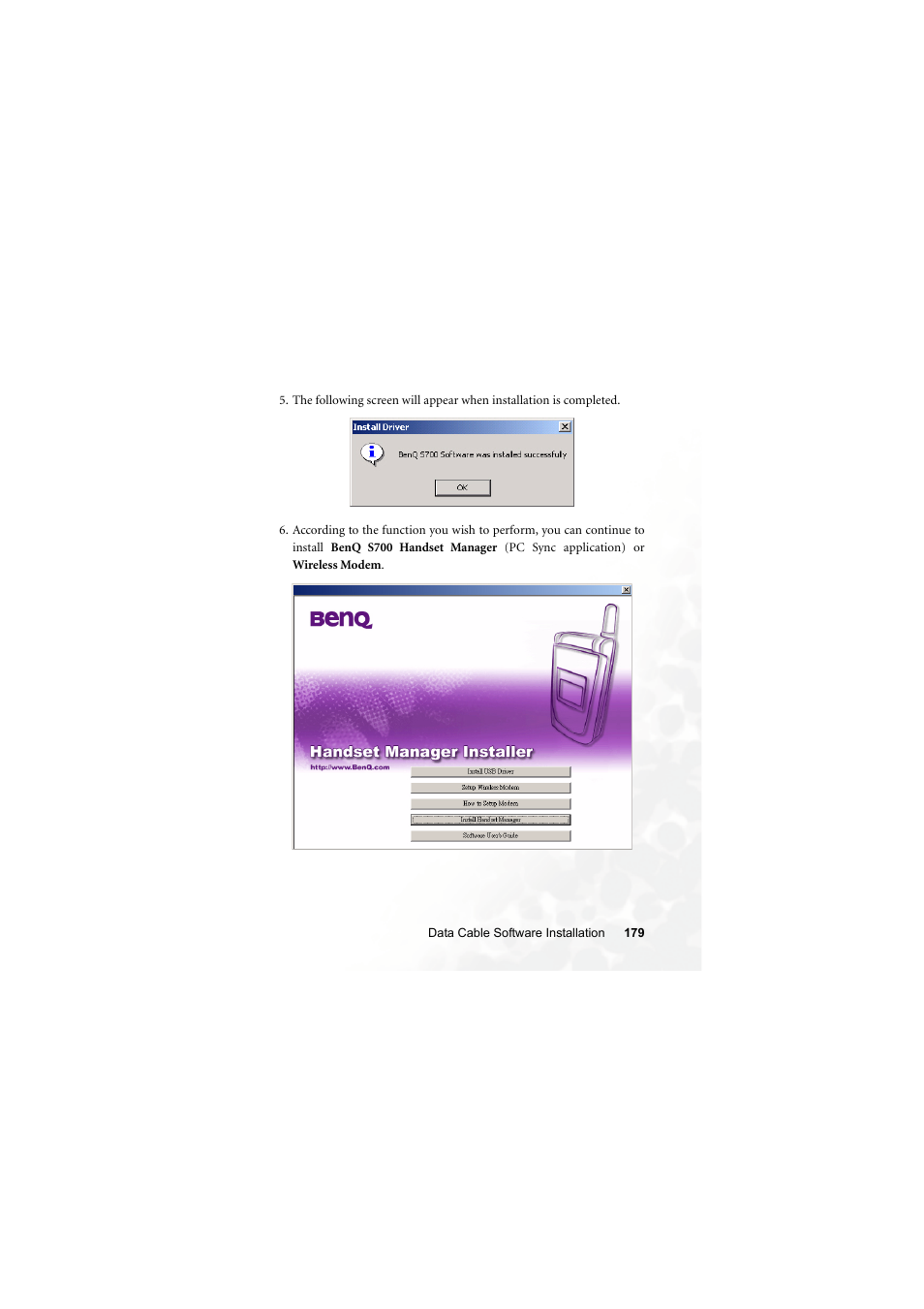 BenQ S700 User Manual | Page 195 / 202